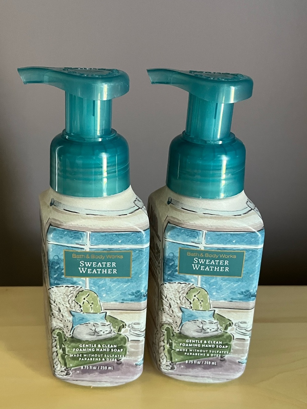 Two New Bath & Body Works Sweater Weather Foaming Hand Soaps